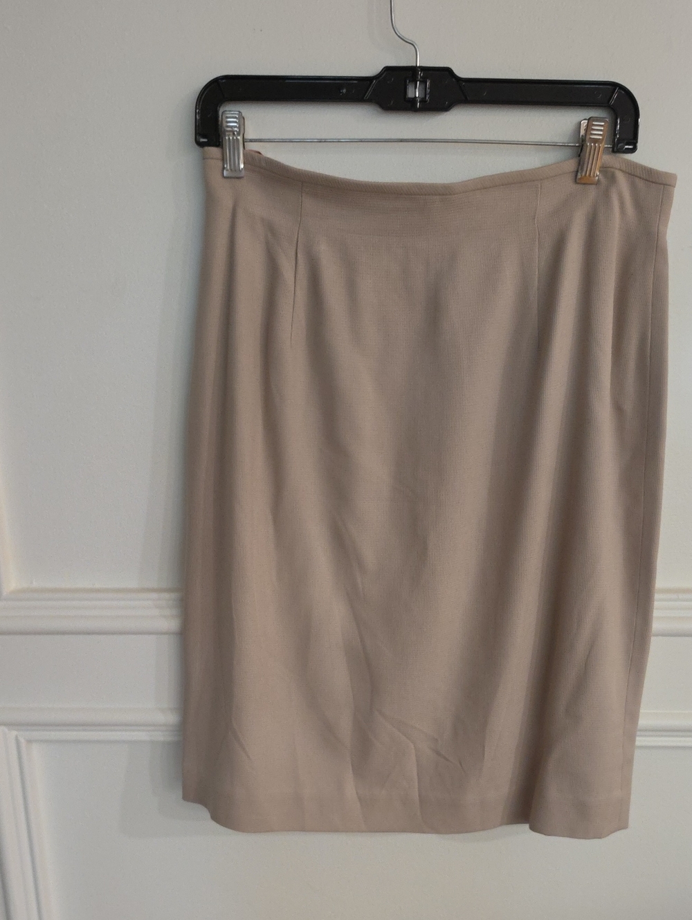Classic Beige Women's Knee-Length Skirt